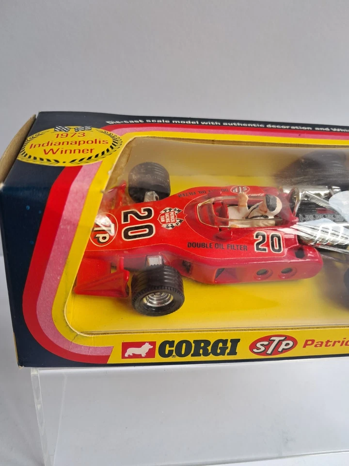 CORGI 159 PATRICK EAGLE INDIANAPOLIS RACING CAR 1973 WINNER BOXED UNDISPLAYED - Image 2 of 4