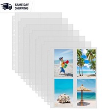 Archival Quality 3.5x5 Photo Sleeves - 30 Pack, 240 Pictures, Clear Protectors