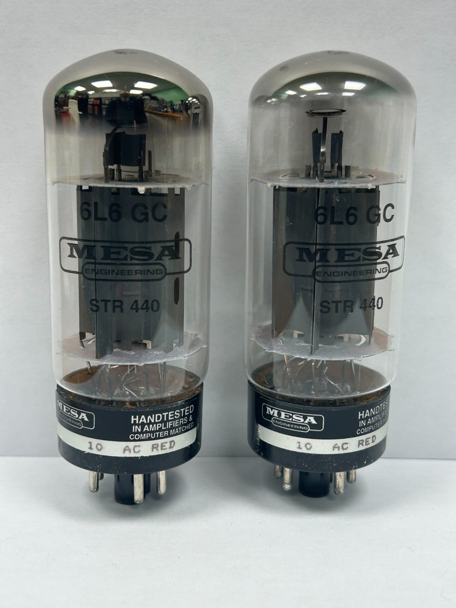 Mesa Boogie 6L6GC SRT440 Matched Pair Vacuum Tubes Used & Tested