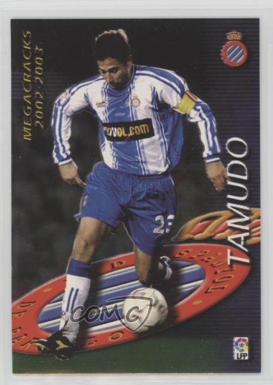 2002-03 Panini Liga Megafichas Megacracks Raul Tamudo #384 Rookie RC av1