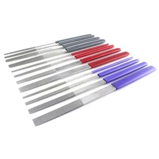 12-Piece Tapered Diamond File Set – Grit 120/200 / 400 – Precision Hand Files...