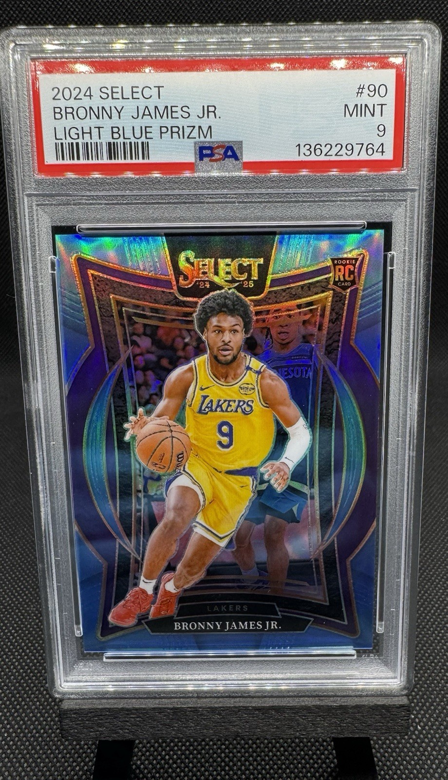 2024-25 Panini Select Bronny James Concourse #90 Light Blue Prizm 139/299 (RC)