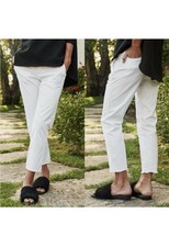 Frank Eileen Wicklow The Italian Chino Performance Twill Pants Size 8 White