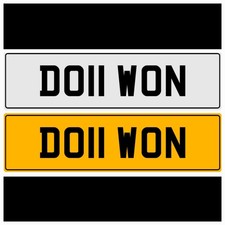 DOLL 🥰 DO11 WON PRIVATE REGISTRATION NUMBER PLATE EVE JAN JEN ASH MEL MEG ANN