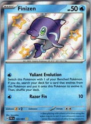 Finizen 123/091 Paldean Fates Shiny Rare Holo