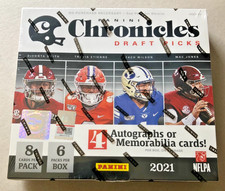 2021 Panini Chronicles Draft Picks Football Hobby Box Factory Sealed Box