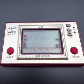 Vintage 1981 Nintendo Game & Watch Chef FP-24 Wide Screen Handheld Game Japan