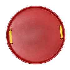 Super Saucer 28 Inch Round Snow Sled | Red | Manufactured here in the USA