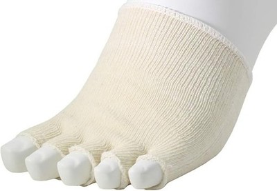 Open toe five-finger socks wearing under pumps natural fibers silk blend 23-27cm