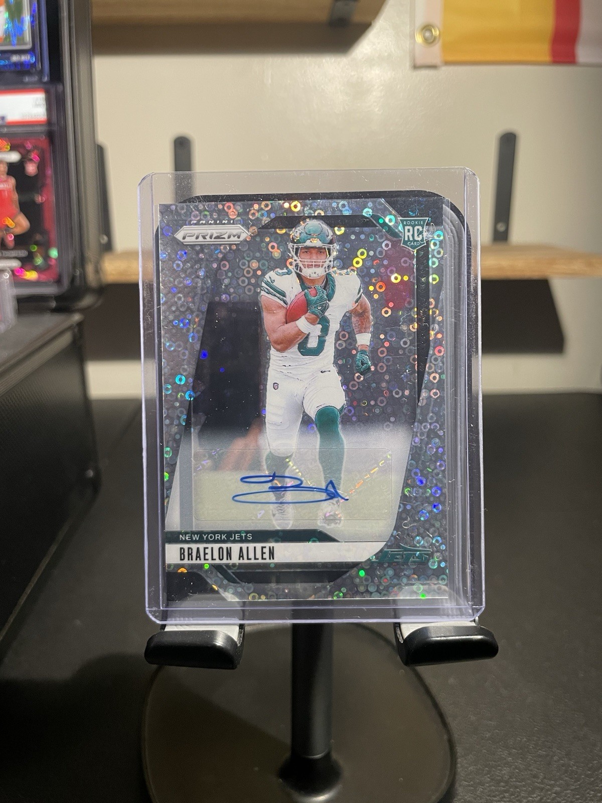 2024 Panini Prizm No Huddle Disco Braelon Allen RC Rookie Auto New York Jets
