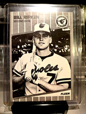 1989 Fleer Baseball Billy Ripken #616 F--- F--- Error Black/White A-616 Test Run