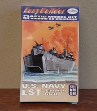 New - Testors U.S. Navy LST Landing Craft Easy Builder Plastic Model Kit 1:613