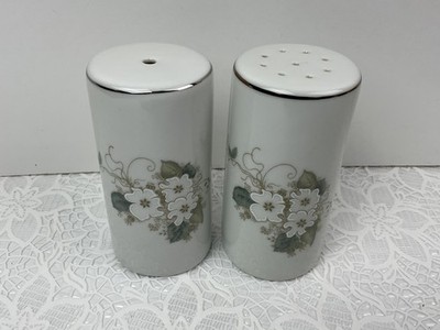 Real Brasil Princess House White Blossom Salz & Pfefferstreuer Top Zustand