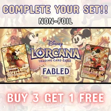 Disney Lorcana TCG - Fabled: Non-Foil Singles - Choose Your Card!