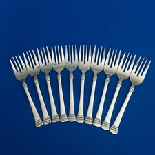 Lot Of 10 Cambridge Codie Pattern Salad Forks...