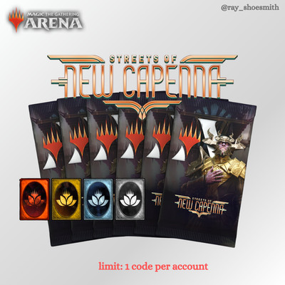 Magic Arena Code 6x Streets of New Capenna booster