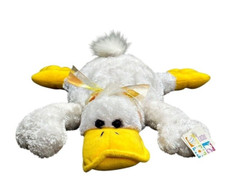 Dan Dee Easter Duck Plush Floppy White Yellow 17 Inch Stuffed Animal Soft Toy