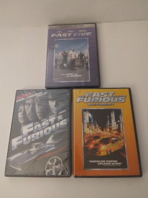 DVDS: 3 Fast & The Furious DVS: Five Fast/ See Description For the Other 2...