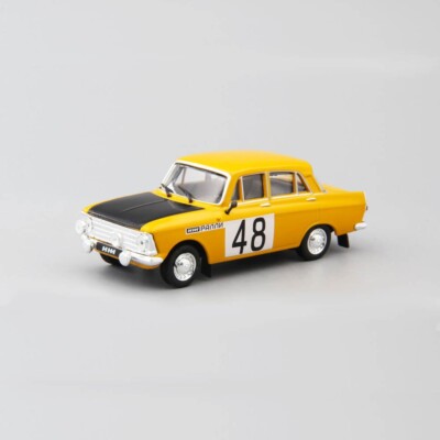 IZH-412 Rally Yellow-Black Car Diecast Model 1:43 ALZ06YB