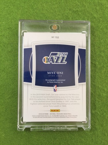 MIYE ONI NATIONAL TREASURES ROOKIE CARD 2019 National Treasures Miye Oni RC #/25 - Picture 2 of 12