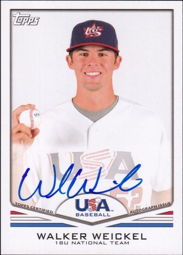 2011 Topps USA Autogramm #USA-A67 - Walker Weickel Rookie - Bild 1 von 2