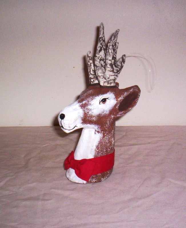 Vintage Kurt S. Adler Reindeer Christmas Ornament excellent condition