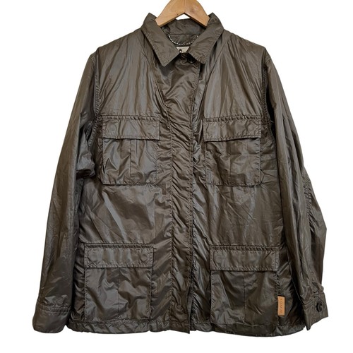 Coach Lightweight Windbreaker Jacket with Removable Quilted Vest Brown Large