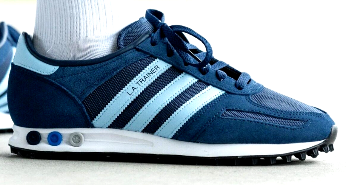 Adidas LA Trainer Originals Mens Shoes Trainers UK SIZE 12 Indigo Clear  sky