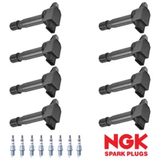 8 Ignition Coil & NGK Iridium Spark Plugs for 2005-2011 Volvo XC90 4.4L V8