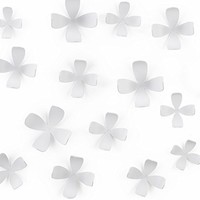 Umbra Wallflower Wall Decor Set Of 25 White Umbra Wallflower Wall Decor Set Of 25 White