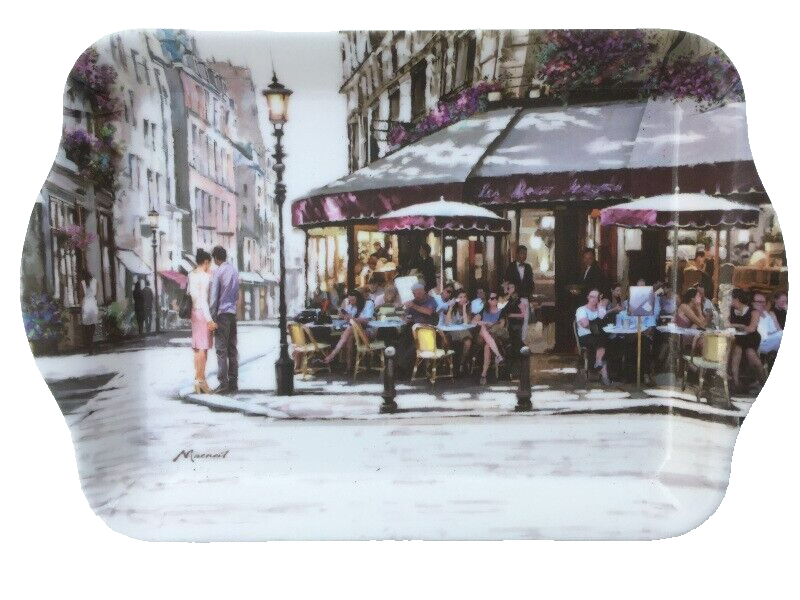 Small Snack Tray, Cafe Amour French Cafe scene, from the Leonardo range