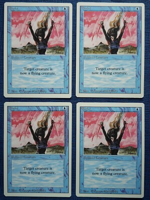 MTG 4x Flight x4 LP Revised 3rd Edition Old School Magic Playset