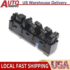 Front Driver Left Side Power Window Switch Black for Chevy 15883320