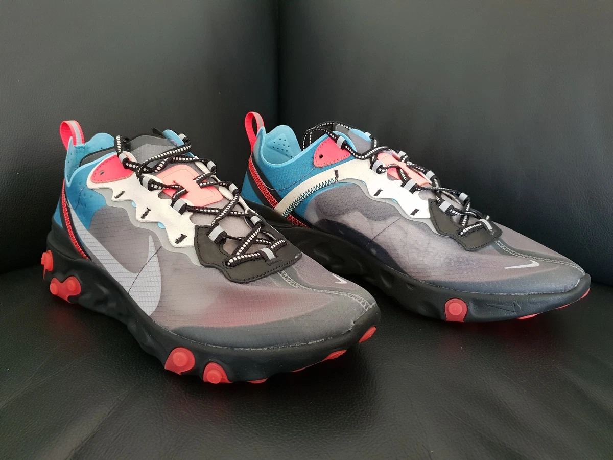 Nike React Element 87 Blue Chill Solar Red AQ1090 006 10 US