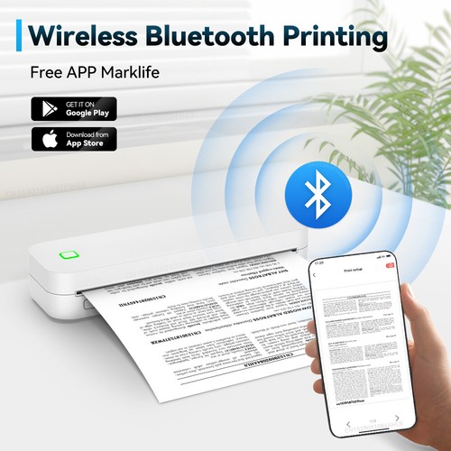 Imprimante thermique Pristar D210 Bluetooth A4 tatouage sans encre pochoir imprimante iOS - Photo 7/24