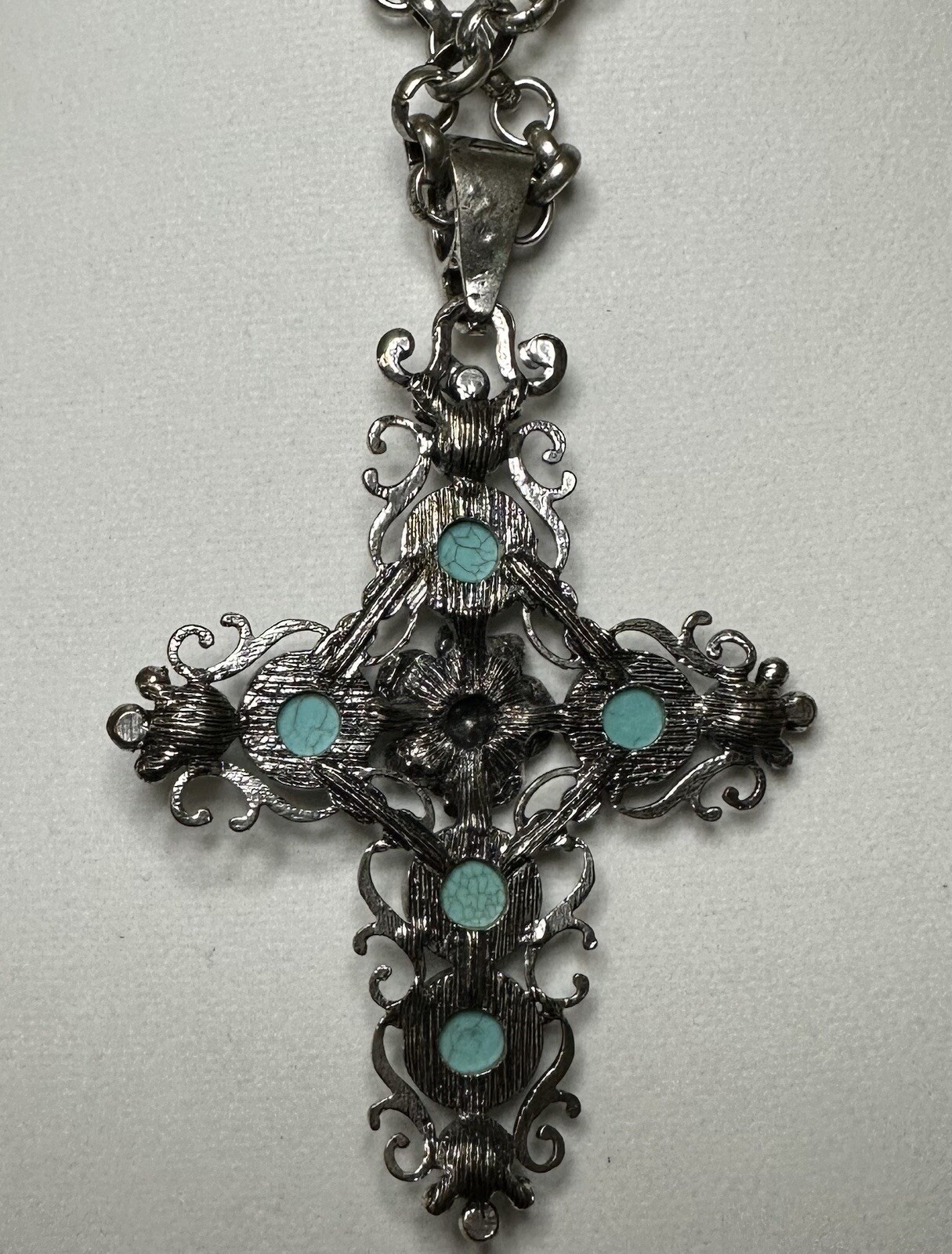 Vintage Costume Jewelry Lg Cross Necklace eBay