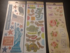 NEW SCRAPBOOK MISS ELIZABETH'S STICKERS 3 SHEETS