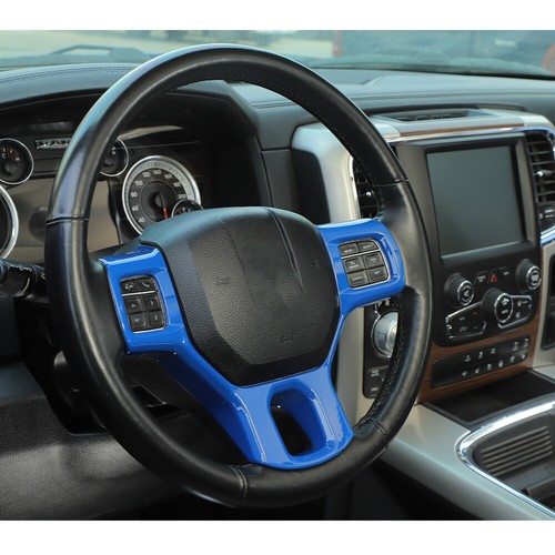 Cubierta del volante accesorios interiores para Dodge RAM 2010-2017 azul - Imagen 7 de 9