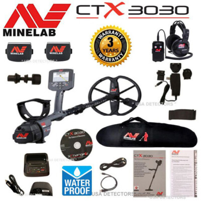 MINELAB CTX 3030 Waterproof Metal Detector with Carrybag FREE SHIPING !