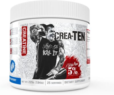 Rich Piana 5% Nutrition Crea-TEN 10-in-1 Creatine - 8.78 oz- Choose Flavor