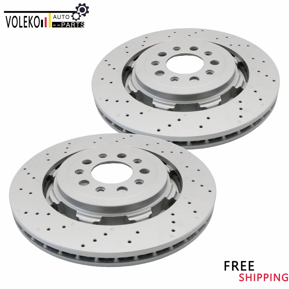 Rear Brake Rotors For 2017 & Up Alfa Romeo Giulia Stelvio Quadrifoglio - Image 4 of 4