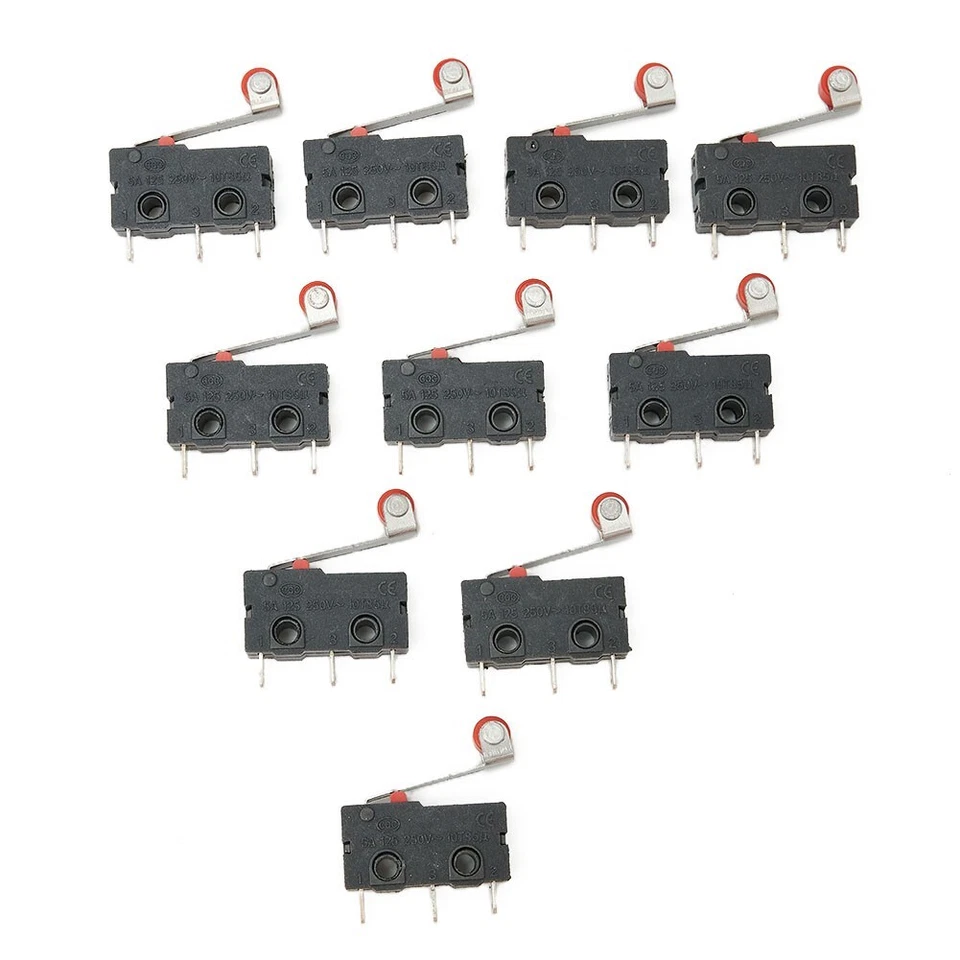 10tlg Mikroschalter 5A Micro-Schalter Taster Microswitch Endschalter Grenztaster - Bild 2 von 4