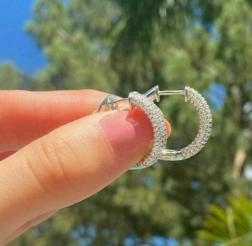 Details 156+ fake diamond hoop earrings gold best seven.edu.vn