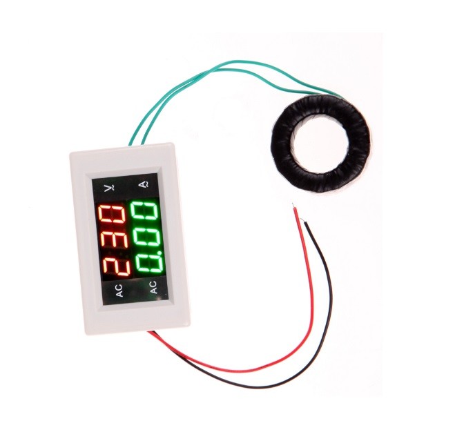 100A Digital Ammeter Voltmeter – AC 80-300V 110V 220V LCD Panel Display (1 Piece)