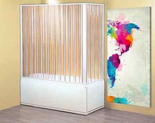 FORTE Box Vasca 2 lati Box Doccia per Vasca Porta a Soffietto 70 x 170 BK200001