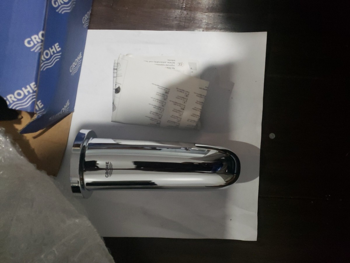 Grohe 13377003 Eurostyle Non-Diverter Tub Spout, StarLight Chrome 