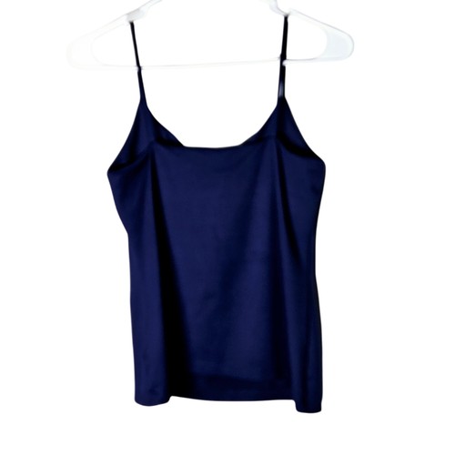Womens Navy Blue UPF 50+ Cami Tank Top By JudyP M - Imagen 2 de 9