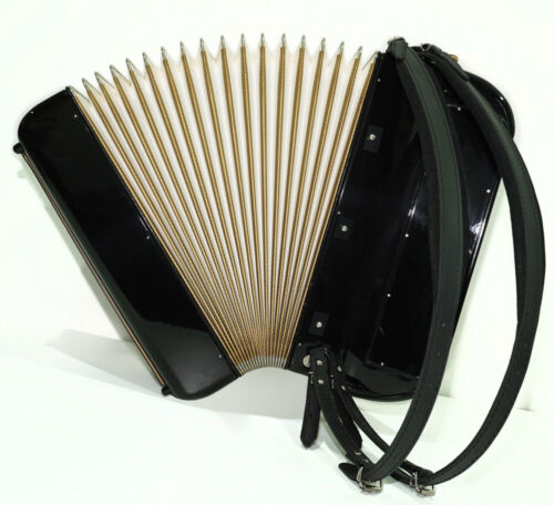 Vintage Hohner Maestro III 5-reihiges Knopfakkordeon C-System, Riemen, Koffer, 2532 - Bild 11 von 16