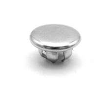 Nickel Plated Steel Hole Plug Cap, Fits 3/16" Round Hole, For All Weather Use
