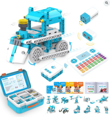 D3 Pro 12-in-1 STEM Wecode Pad Coding Robot Kit for Kids, 388-Piece Education...